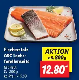 Lidl Fischerstolz ASC Lachs- forellenseite Angebot