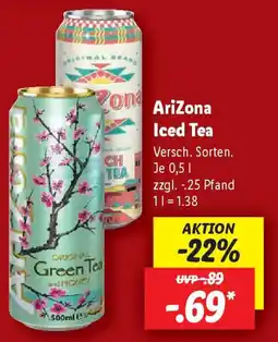 Lidl AriZona Iced Tea Angebot