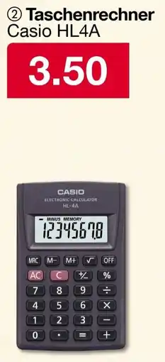 Woolworth CASIO Taschenrechner Angebot