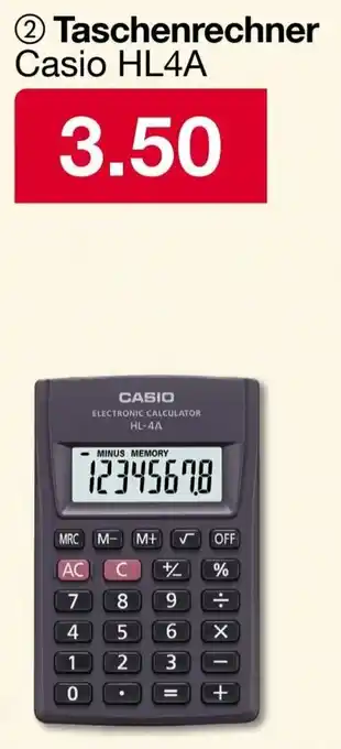 Woolworth CASIO Taschenrechner Angebot