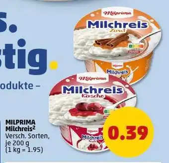 PENNY MILPRIMA Milchreis² Angebot