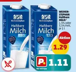 PENNY Weihenstephan Haltbare Milch Angebot