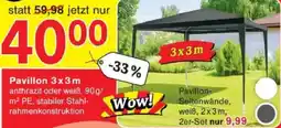 Jawoll Pavillon 3 x 3m Angebot