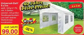 Jawoll Universal-Zelt 6 x 3 m Angebot