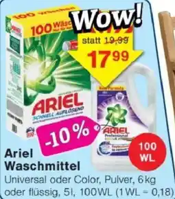 Jawoll Ariel Waschmittel Angebot