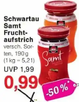 Jawoll Schwartau Samt Fruchtaufstrich Angebot