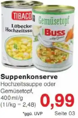 Jawoll Suppenkonserve Angebot
