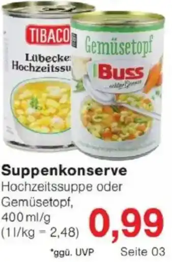 Jawoll Suppenkonserve Angebot