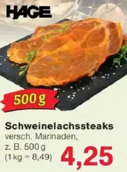 Jawoll Schweinelachssteaks Angebot