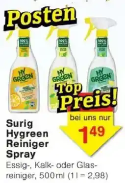 Jawoll Surig Hygreen Reiniger Spray Angebot