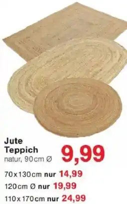 Jawoll Jute Teppich Angebot