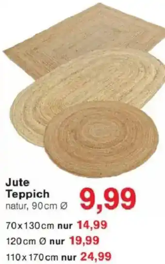 Jawoll Jute Teppich Angebot
