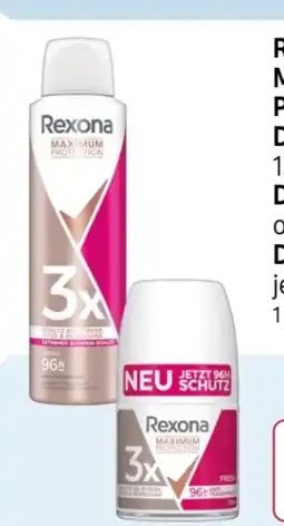 Rossmann Rexona Maximum Protection Deospray Angebot