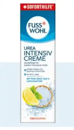 Rossmann Fusswohl Urea Intensivcreme Angebot