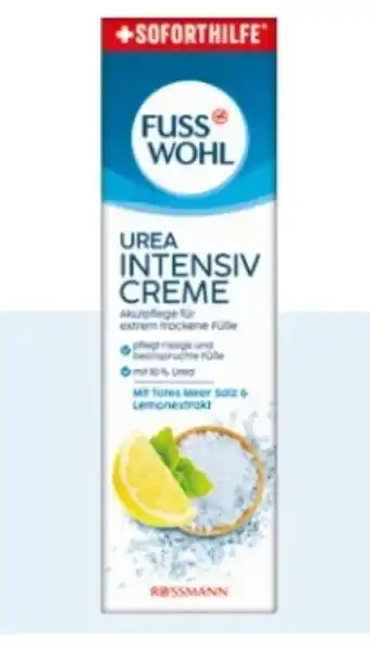 Rossmann Fusswohl Urea Intensivcreme Angebot
