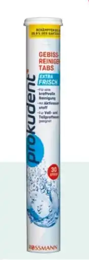 Rossmann Prokudent Gebissreiniger Tabs Angebot