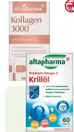 Rossmann Altapharma Kollagen 3.000 + Hyaluron 50 Angebot