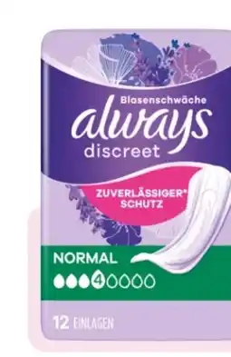 Rossmann Always Discreet Einlagen Angebot