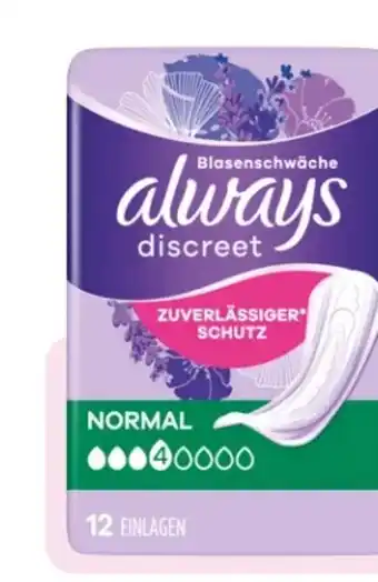 Rossmann Always Discreet Einlagen Angebot