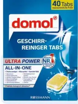 Rossmann Domol Geschirr-Reiniger Tabs Ultra Power Angebot