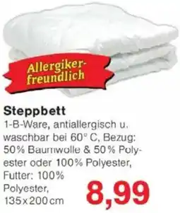 Jawoll Steppbett Angebot