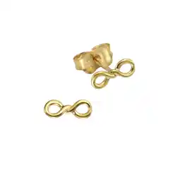 Netto Marken-Discount Celesta Gold Ohrstecker 375 Gelbgold Infinity Zeichen Angebot