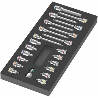 Netto Marken-Discount Wera Werkzeug-Set 9723 Schaumstoffeinlage Zyklop B 3/8 Bitnuss-Set 1, 22-teilig Angebot