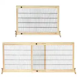 Netto Marken-Discount PawHut Hunde Absperrgitter Kiefer, Stahl Angebot