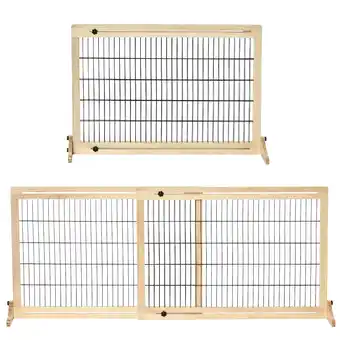 Netto Marken-Discount PawHut Hunde Absperrgitter Kiefer, Stahl Angebot