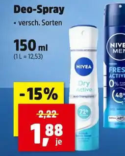 Thomas Philipps Nivea dry active deo-spray Angebot