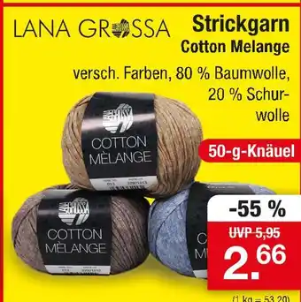 Zimmermann Lana grossa strickgarn cotton melange Angebot