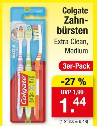 Zimmermann Colgate zahnbürsten extra clean, medium Angebot