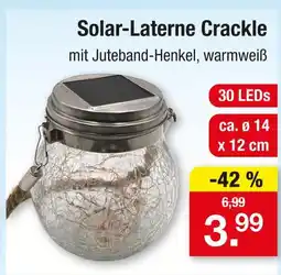 Zimmermann Solar-laterne crackle Angebot