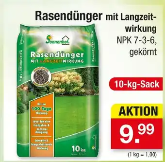 Zimmermann Sonnenhof rasendünger mit langzeitwirkung Angebot