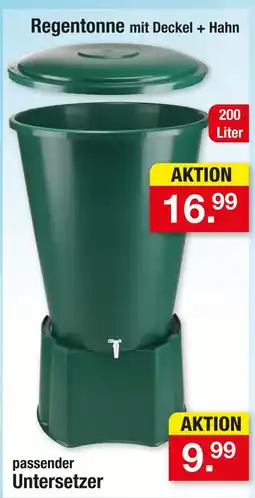 Zimmermann Regentonne mit deckel + hahn Angebot