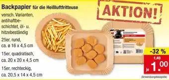 Zimmermann Backpapier rund Angebot