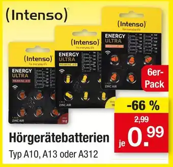 Zimmermann Intenso energy ultra hearing aid typ a10 Angebot