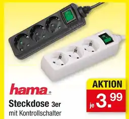 Zimmermann Hama steckdose 3er mit kontrollschalter Angebot