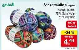 Zimmermann Gründl sockenwolle glasgow Angebot