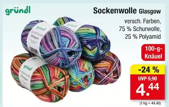 Zimmermann Gründl sockenwolle glasgow Angebot