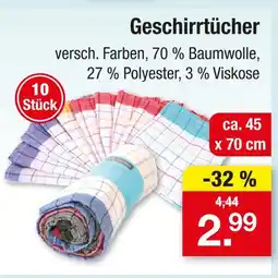 Zimmermann Geschirrtücher Angebot