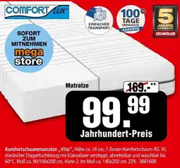 Segmüller Comfort lux komfortschaummatratze vito Angebot
