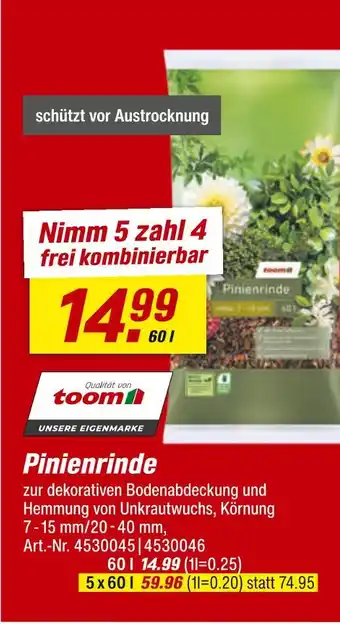 toom Baumarkt Toom pinienrinde Angebot