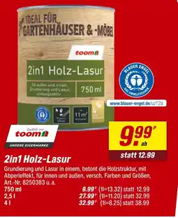 toom Baumarkt Toom 2in1 holz-lasur Angebot