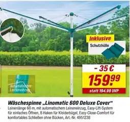 toom Baumarkt Wäschespinne linomatic 600 deluxe cover Angebot