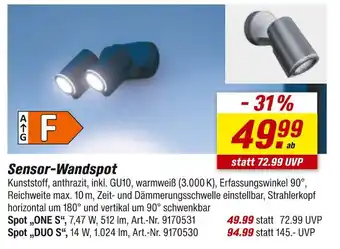 toom Baumarkt Sensor-wandspot Angebot