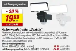 toom Baumarkt Außenwandstrahler 'seattle' Angebot