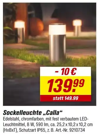 toom Baumarkt Sockelleuchte „calla“ Angebot