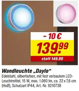 toom Baumarkt Wandleuchte daylo Angebot