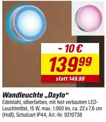 toom Baumarkt Wandleuchte daylo Angebot